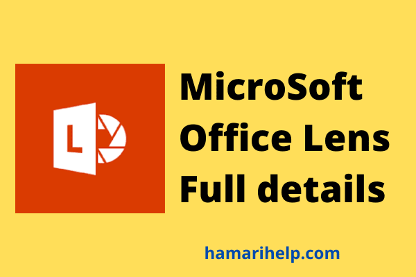 microsoft office lens kya hai in hindi