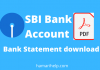 sbi bank account statement download in PDF or excel format sbi bank account statement download kaise kare online