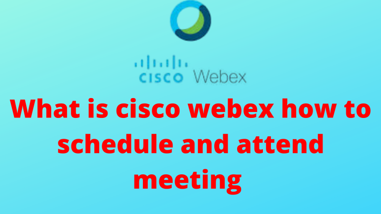 cisco Webex kya hai kaise use kare